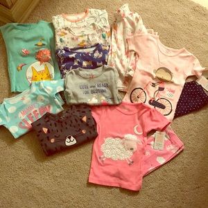 2T girls pajamas sets. Lot bundle. 10 sets